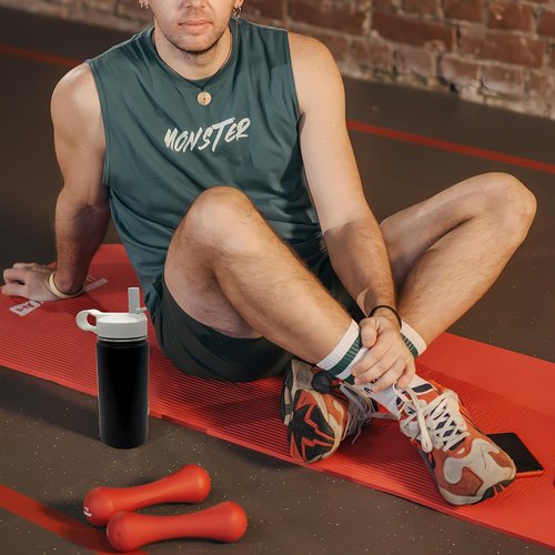 Hydro Flask Replacement Straw Lid - Top-Quality Accessory for 32/40/64 oz Wide Mouth Bottles