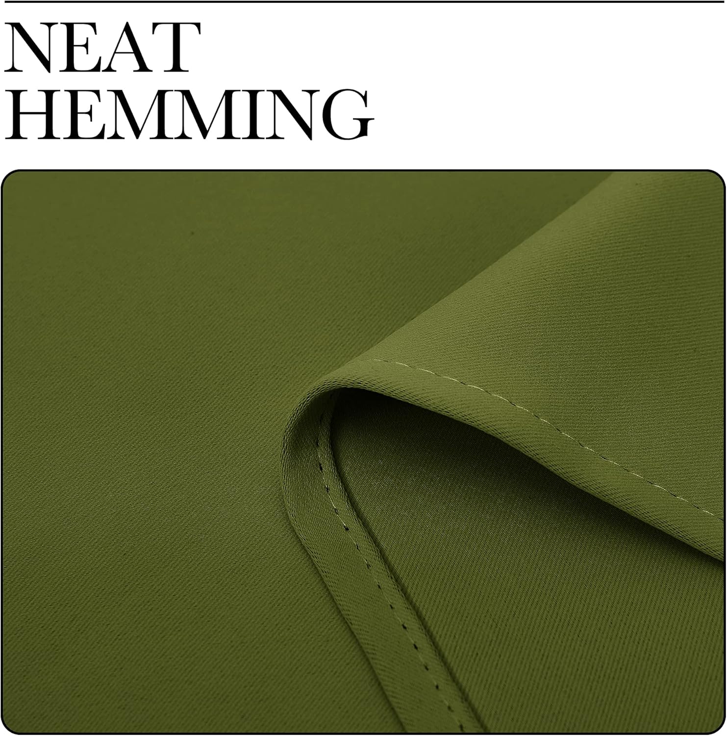 NICETOWN Olive Green Blackout Curtains - Thermal Insulated Drapes for Living Room | 78" Length, 2 Panels, 55" Wide