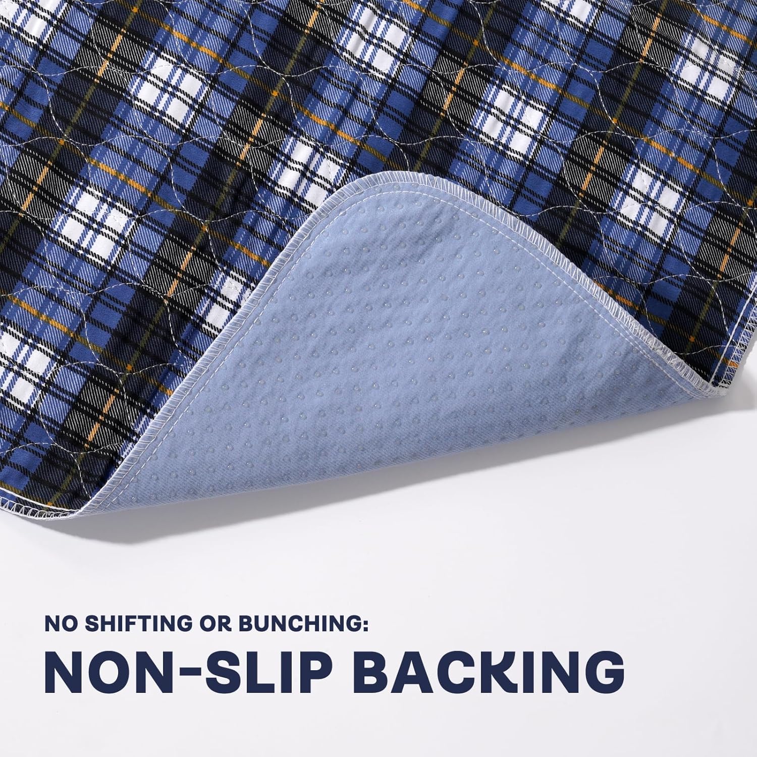 Skiennix Non-Slip Bed Pads - Waterproof & Washable Incontinence Solution | 36" x 52" | 2 Pack