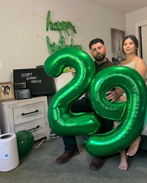 Green Number 60 Balloon - 40 Inch 60th Birthday Decorations for Men & Women | St. Patrick's Day Theme