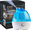 AquaOasis® Cool Mist Humidifier - Quiet Ultrasonic 2.2L Tank for Bedroom & Large Rooms | Adjustable 360° Nozzle, Auto Shut-Off