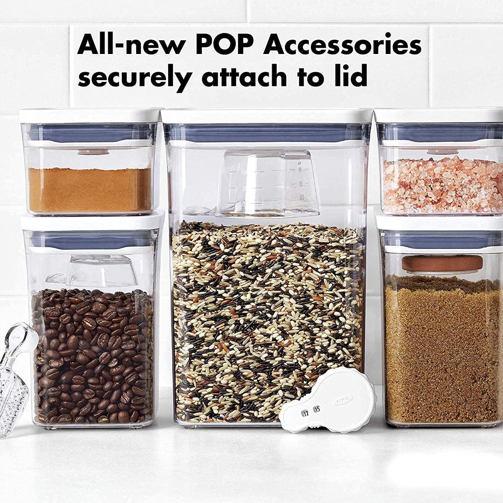 OXO GoodGrips POP Container - Airtight Food Storage - 1.7 Qt Rectangle (Set of 4) for Coffee and More