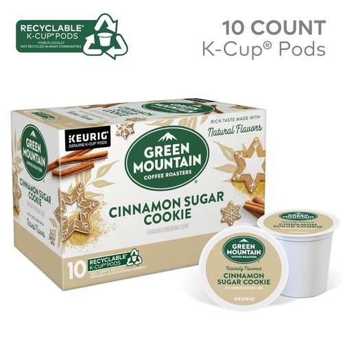 Green Mountain Coffee Roasters Cinnamon Sugar Cookie Coffee - 10 Count Flavorful Pods