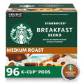 Starbucks K-Cup Coffee Pods - Medium Roast Breakfast Blend for Hot or Iced Coffee | 96 Pods