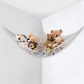 Little Chicks Plush Stuffed Animal Net Hammock -Corner Organizer and Toy Holder - Extra Large Hanging Storage for Kids Bedroom