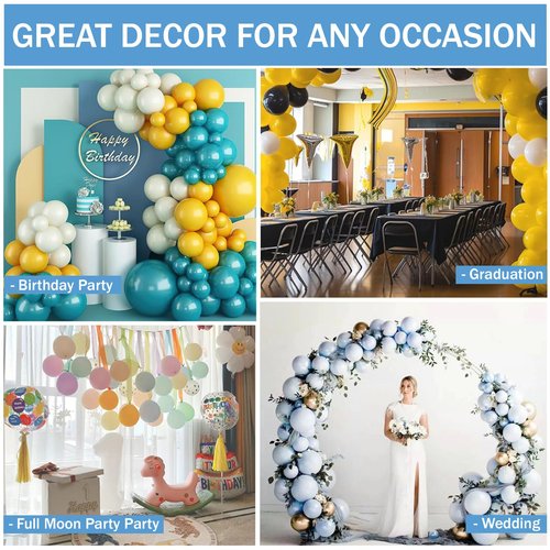 Balloon Arch Garland Kit, 82ft Balloon Garland Strips - 500Pcs Glue Point Dots Tape - 20 Balloon Flower Clips and 2 Tie Tools for Balloon Arch, Birthday Party, Wedding Decoration