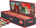 HOLDN’ STORAGE Wrapping Paper Storage Container - Durable 600D Tear-Proof, Fits 27 Rolls, Extra Pockets for Ribbons & Bows - Black Underbed Organizer for Holiday Gifts