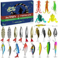 Fishing Advent Calendar 2025 - 24 Days of Premium Fishing Lures for Men & Teens | Perfect Xmas Gift