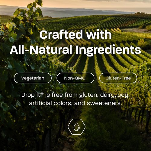 Drop It Wine Drops Original and For Tastings Combo Pack - Includes One 10mL Bottle of Each - Naturally Reduces Sulfites and Tannins in Red, White & Sparkling Wines - Portable & Easy to Use - USA Made