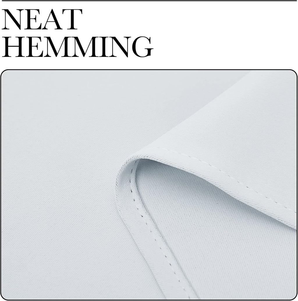 NICETOWN Room Darkening Curtains - Thermal Insulated Grommet Drapes for Bedroom | 2 Panels, 29x45, Platinum Greyish White