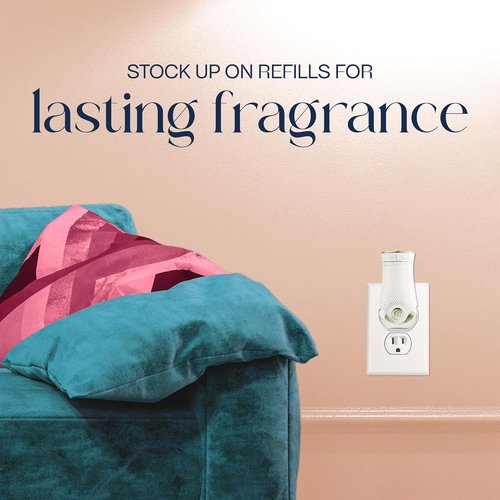 Glade PlugIns Refills Air Freshener - Lush Greens & Water Lotus, Scented Essential Oils, 0.67 Fl Oz, 5 Count