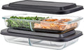 Divided Glass Casserole Baking Dish Set by [Brand Name] - 2.3 Qt Rectangular Oven-to-Table Lasagna Pan | 2-Pack