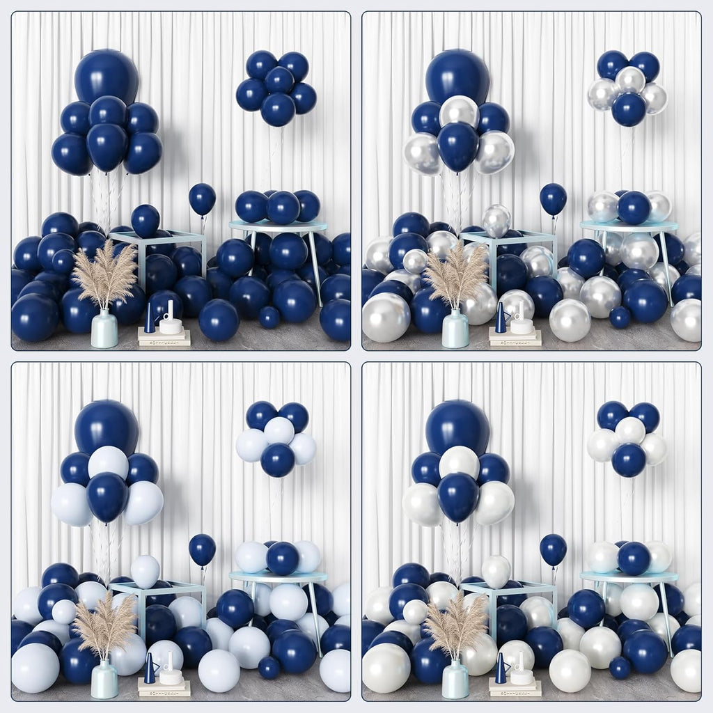 Amandir Navy Blue Balloon Arch Garland Kit - 153 Pcs in Various Sizes for Graduation, Weddings & Parties