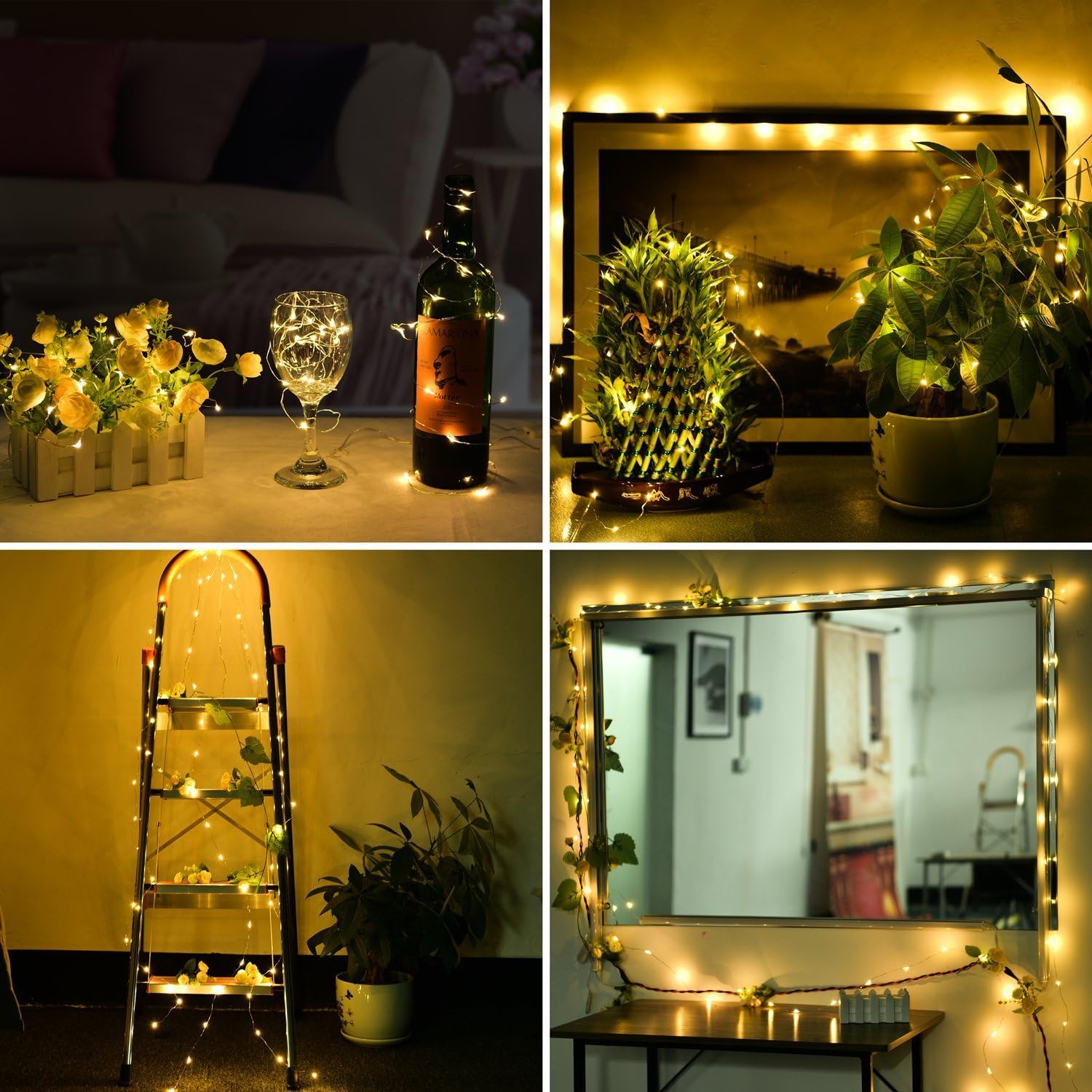 ANJAYLIA Fairy Lights - 16.5Ft Battery Operated LED String Lights for Home, Party & Wedding Decor | Warm White