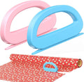 Skiennix Dual Ended Wrapping Paper Cutter - 2-Pack with 4 Blades for Effortless Gift Wrapping