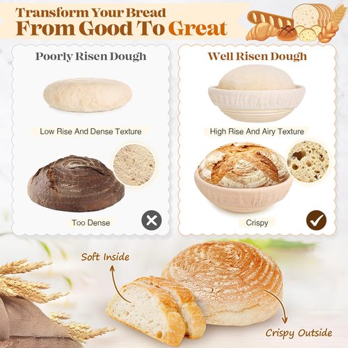Sourdough Starter Kit, Sourdough Bread Baking Supplies, Sourdough Kit Home and Kitchen, Sourdough Starter Jar, Sourdough Jar, Bread Proofing Basket, Sourdough Bread Basket, Sour Dough Kit Tools