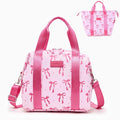 Naimuesly Lunch Bag Women Insulated Lunch Box,Cute Large Lunch bags,Reusable Leakproof Cooler Bag with Adjustable Shoulder Strap, Aesthetic Lunch Tote for Work Office Picnic Pink bow