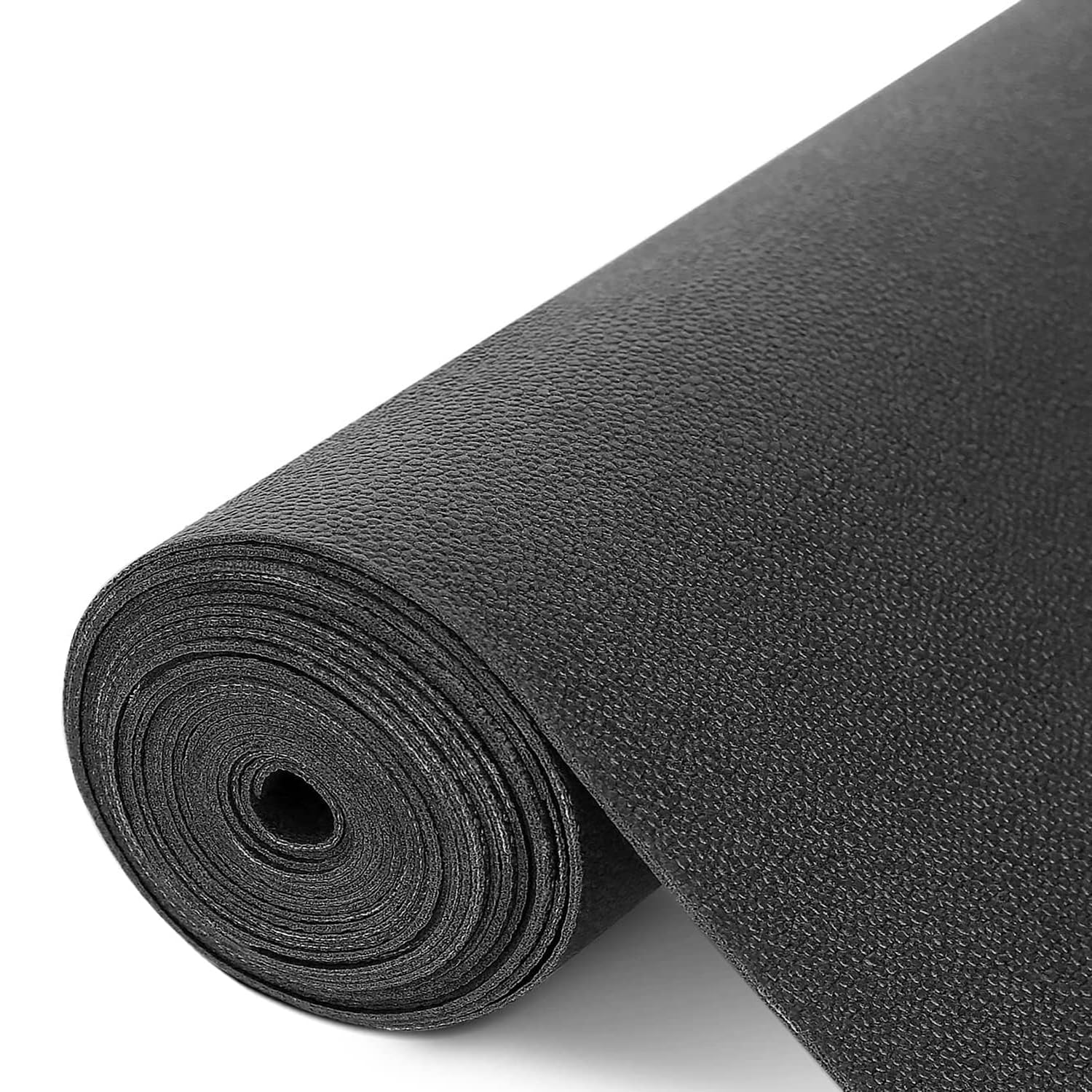 WochiTV Shelf Liner for Cabinets, Drawer Non Adhesive Non Slip Foam Mat for Kitchen, Pantry, Bathroom, Cupboard, Garage, Closet, Shelves, Drawer, Tool Box, Black 23.6 x 118 inches