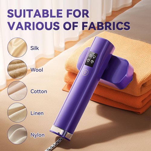 Steamer for Clothes,Portable 2 in 1 Handheld Clothing Steamer for Garment,1200W Efficient Rotatable Steam & Iron for Travel
