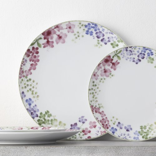 Noritake Bloomington Road Colorful Set of 4 Dinner Plates, 10-1/2"