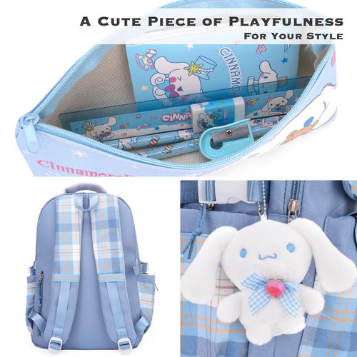 Juju Blue Kawaii Backpack - Cute Backpacks For Girls - Cute Backpack Kawaii Stuff - Backpacks For School Girls