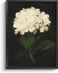 Bzstyleart Metal Framed Wall Art - Textured Hydrangea Canvas Print | 12 x 16 Inch Aesthetic Decor
