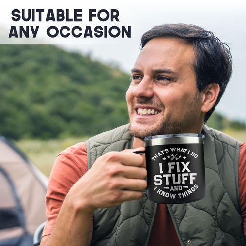Christmas Gifts for Men, Dad, Husband - Birthday Gifts for Mens Unique - Stocking Stuffers for men, Dad - Dads Birthday Gift Ideas - Funny, Gag mens Gifts for Christmas, Birthdays - 14Oz Men Mug