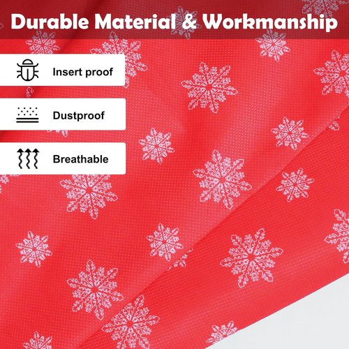 Gift Wrap Storage Organizer by Christmas | Heavy-Duty 600D Underbed Bag with Pockets - Large Size for Holiday Accessories