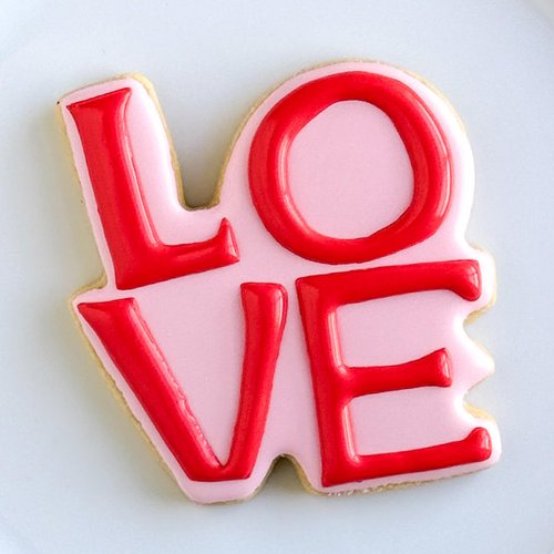 LOVE Word Valentine's Day Cookie Cutter, 3.25" Made in USA by Ann Clark
