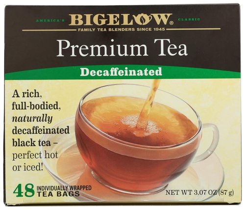 Bigelow Premium Decaffeinated Black Tea - 48 Individually Wrapped Tea Bags for a Smooth Brew