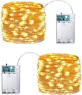 Joomer LED Fairy Lights - 16FT Battery Operated Starry String Lights with Timer | 2 Pack Warm White