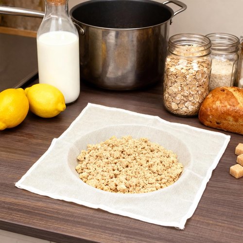 Grade 100 Cheesecloth - Precut Unbleached Cotton for Straining | 15 Pack with Hemmed Edges, 10 pcs 20x20 & 5 pcs 15x15