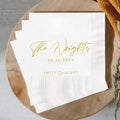 Regine Switzerland Personalized Wedding Cocktail Napkins - Custom Dinner Napkins for Bridal Showers & Receptions