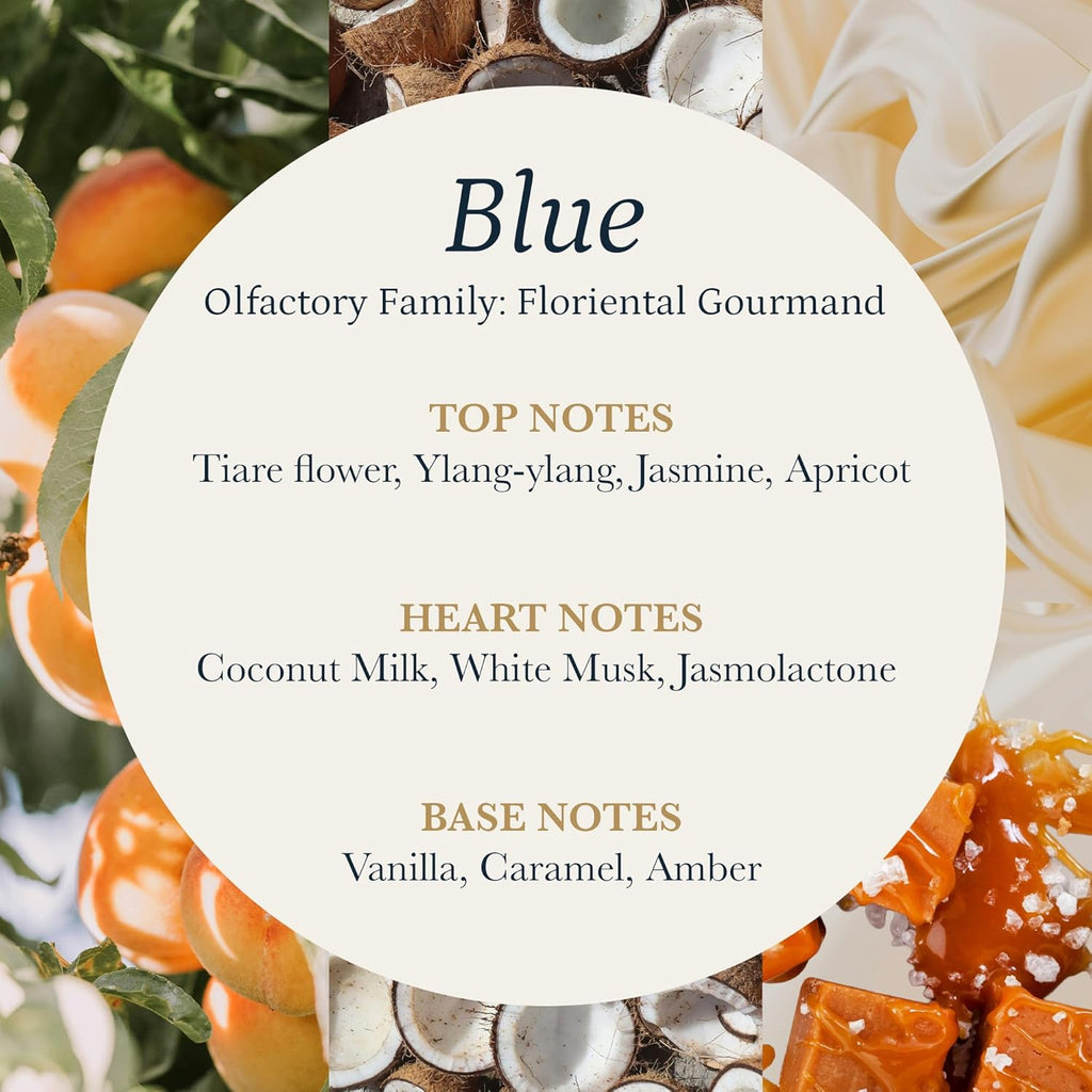 PuroSentido Blue Aroma Oil - Luxury Essential Fragrance Oil for Diffusers | 10 ml Apricot, Coconut Milk & Vanilla Scent