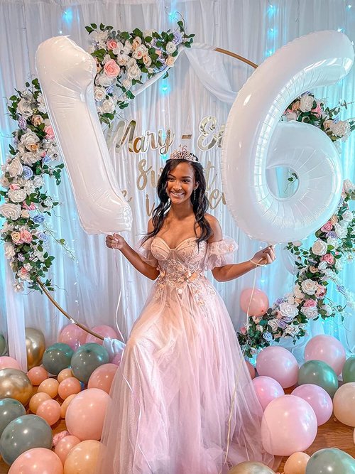 40 Inch Number 7 Balloon - White Seven Birthday Decor for Engagements, Weddings & Graduations