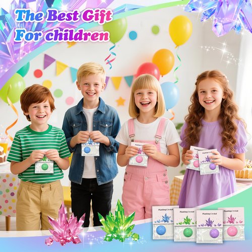 16Pcs Science Kit Crystal Growing Party Favor Supply Gifts for Kids Classroom Goodiebags Christmas Valentine's Day Gifts (16Pcs, One Size)