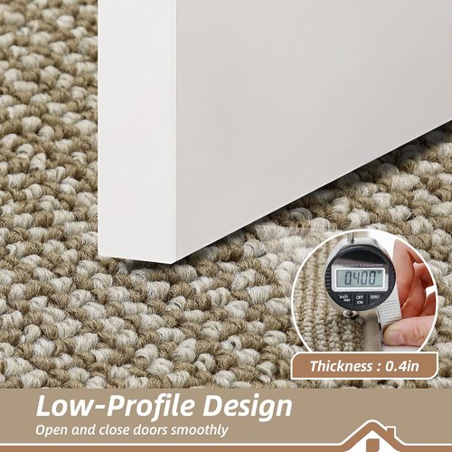 BEQHAUSE Dirt Trapper Door Mat - Non-Slip, Washable, Absorbent Entrance Mat | 24" x 36", Light Beige