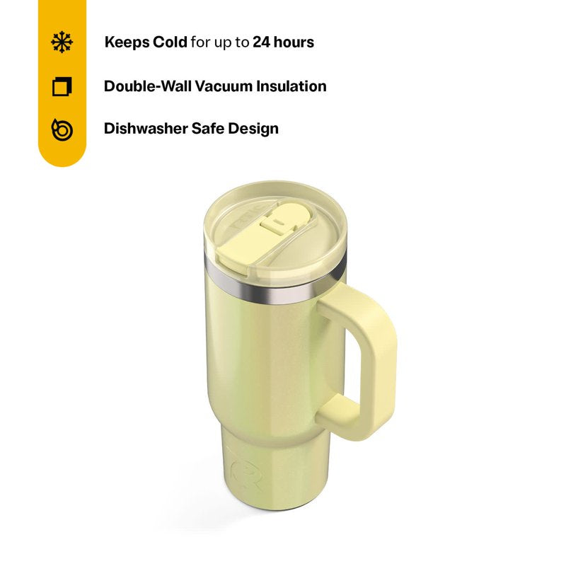 16 oz Ceramic Lined Road Trip Tumbler - Sunlight Glitter