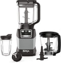 Ninja Blender - Compact Kitchen System with 1200W Power | 3 Functions for Smoothies, Dough & Frozen Drinks - Grey