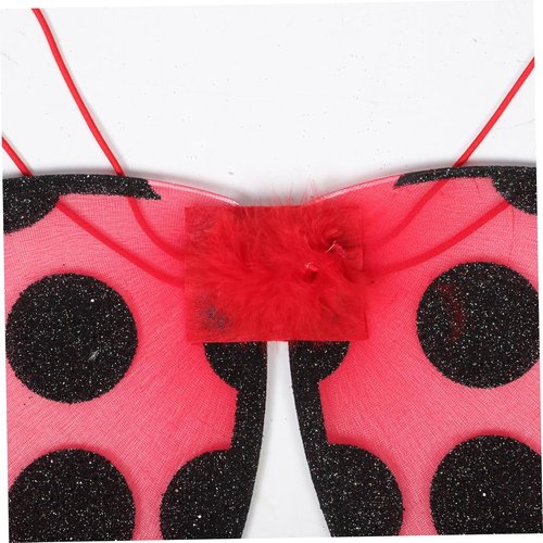 Abaodam Foldable Ladybug Wings - Portable Red Cosplay Costume Prop for Kids & Girls
