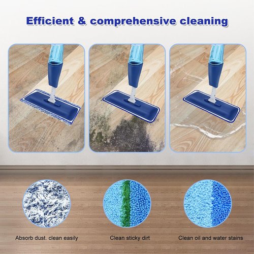 Bona - 6 Pack Microfiber Cleaning Pads - Washable & Reusable for Hardwood Floors | Deep Cleaning & Dusting