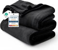 Bedsure GentleSoft Fleece Blanket - King Size Black Plush Microfiber, 108x90 Inches for Ultimate Comfort
