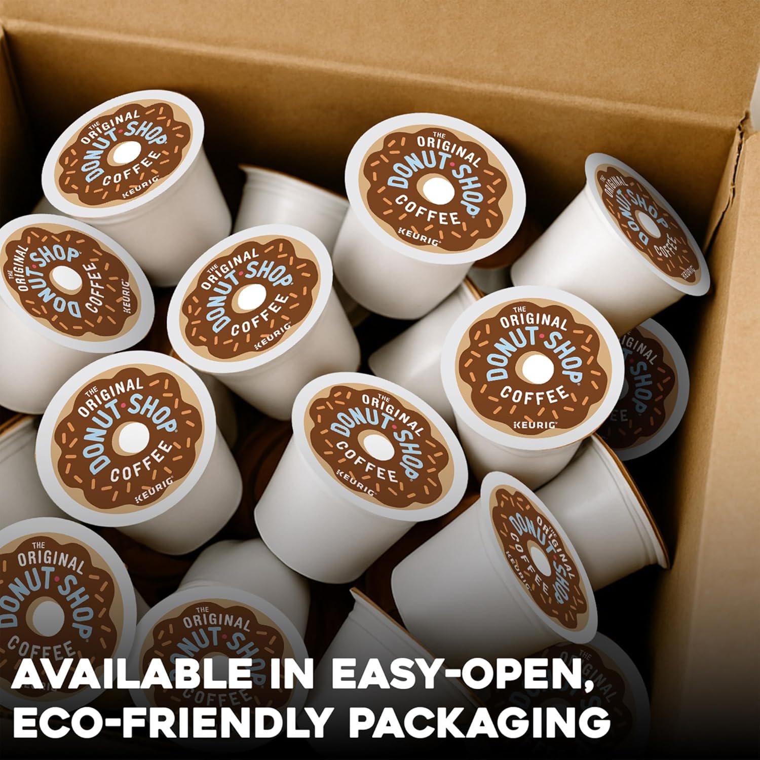 Original Donut Shop K-Cup Pods - Medium Roast Coffee, 72 Count | Single-Serve Convenience