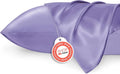 Bedsure Satin Pillowcase Set of 2 - Lilac Silky Pillow Cases for Hair & Skin | 20x36 Inches, Envelope Closure