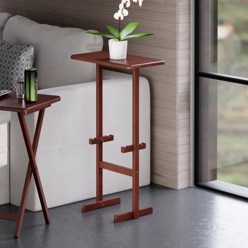 Winsome Riley Snack Table Rack, Walnut