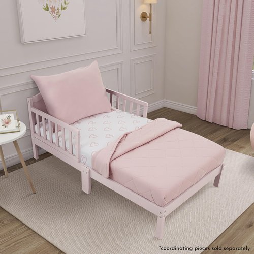 Evolur I Heart You 2 Pack Crib Sheet, Fitted Crib Sheet for Standard Crib and Toddler Mattress, Soft and Breathable Crib Mattress Sheet