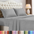Utopia Bedding King Size Sheet Set - Soft, Breathable Microfiber | 4-Piece in Heather Grey