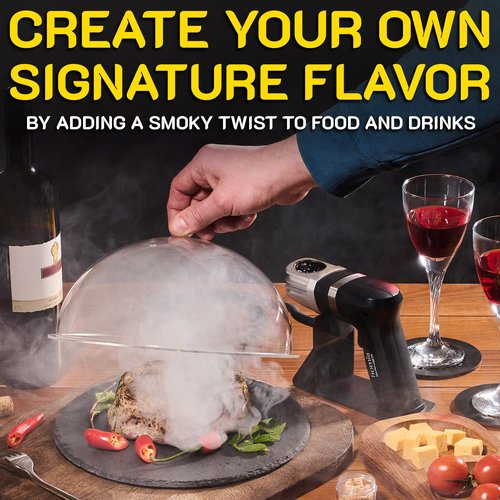 Cocktail Smoker Kit - Whiskey Smoker Kit - Smoke Infuser Birner PRO - Extended Kit, 12 PCS, with Accessories and Wood Chips - Cold Smoke for Food and Drinks - Gift for Men