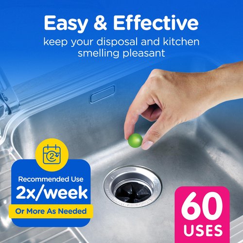 Compac Home Plink Garbage Disposal Cleaner and Deodorizer 60ct VALUE PACK - Assorted Scents