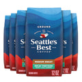 Seattle's Best Coffee Decaf Portside Blend Medium Roast Ground Coffee | 12 Ounce Bags (Pack of 6)
